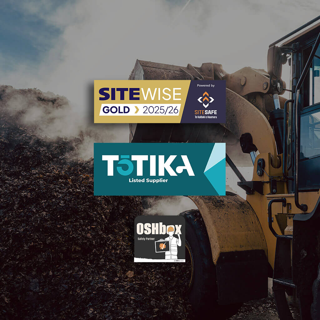 SITEWISE Gold 2025/26 Approved. TŌTIKA Listed Supplier. OSHbox Safety Partner.